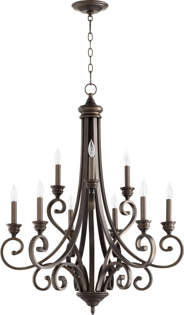 Bryant Outdoor (Damp) Chandelier by Quorum