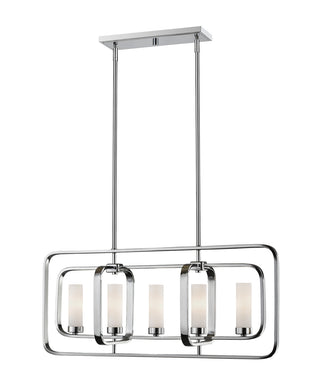 Buy chrome-with-matte-opal-glass-and-frosted-shade Aideen Chandelier by Z-Lite