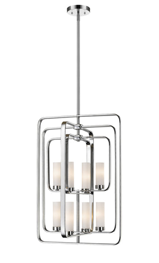 Buy chrome-with-matte-opal-glass-and-opal-shade Aideen Chandelier by Z-Lite