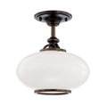 Canton Outdoor (Damp) Semi Flush Mount Light by Hudson Valley