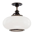Canton Outdoor (Damp) Semi Flush Mount Light by Hudson Valley