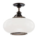 Canton Outdoor (Damp) Semi Flush Mount Light by Hudson Valley