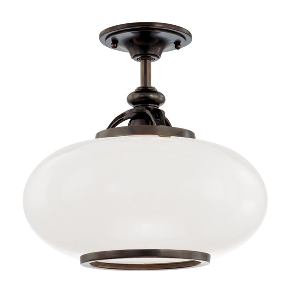 Canton Outdoor (Damp) Semi Flush Mount Light by Hudson Valley