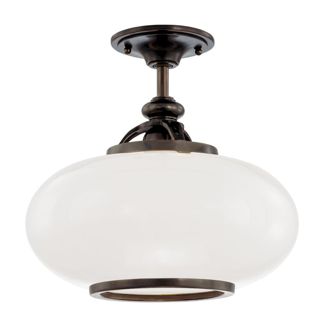 Canton Outdoor (Damp) Semi-Flush Mount Ceiling Light by Hudson Valley