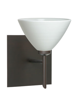 Buy bronze-with-chalk-2-875-x-5-x-5-glass Domi Sconce by Besa