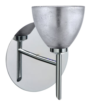 Buy chrome-with-silver-foil-2-625-x-3-375-x-glass-and-silver-gray-shade Divi Sconce by Besa