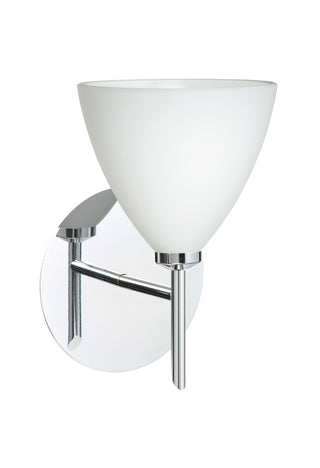 Buy chrome-with-opal-matte-4-5-x-5-x-5-glass-and-opal-shade Mia Sconce by Besa