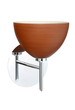 Buy chrome-with-cherry-4-x-6-x-6-glass Brella Sconce by Besa