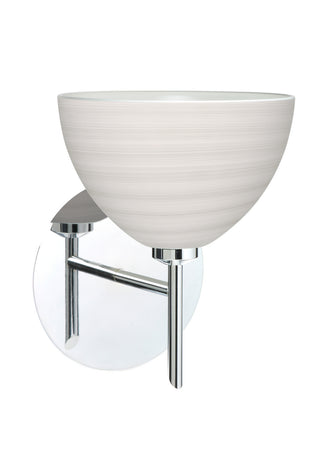 Buy chrome-with-chalk-4-x-6-x-6-glass Brella Sconce by Besa