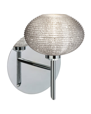 Buy chrome-with-glitter-3-x-4-75-x-4-75-glass Lasso Sconce by Besa