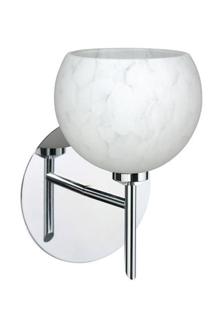 Buy chrome-with-carrera-3-875-x-4-75-x-4-75-glass Palla Sconce by Besa