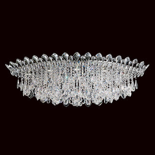 Buy polished-stainless-steel-with-clear-heritage-crystal-glass-and-clear-shade Trilliane Strands Flush Mount Light by Schonbek