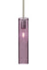 Satin Nickel with Plum Bubble 16``x 3.5``x 3.5`` Glass