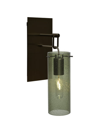 Buy bronze-with-moss-bubble-10-x-3-5-x-3-5-glass-and-amber-brown-shade Juni Sconce by Besa