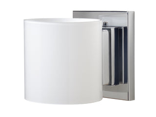 Buy chrome-with-opal-glossy-4-75-x-4-75-x-4-75-glass-and-opal-shade Pogo Sconce by Besa