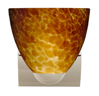 Buy chrome-with-amber-cloud-5-5-x-6-325-x-6-325-glass-and-amber-brown-shade Sasha Sconce by Besa