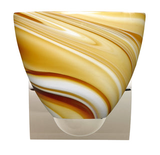 Buy chrome-with-honey-5-5-x-6-325-x-6-325-glass-and-amber-brown-shade Sasha Sconce by Besa