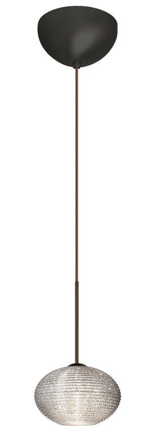 Buy bronze-with-glitter-3-x-4-75-x-4-75-glass Lasso Pendant by Besa