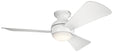 Sola Outdoor (Wet) Ceiling Fan with Light by Kichler