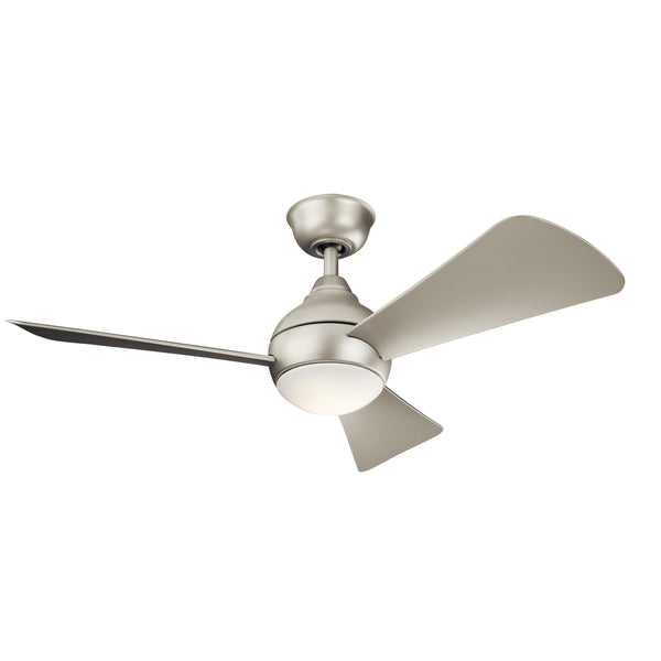 Sola Outdoor (Wet) Hugger Ceiling Fan with Light by Kichler