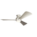 Sola Outdoor (Wet) Hugger Ceiling Fan with Light by Kichler