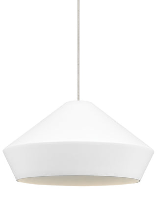 Buy antique-bronze-with-spun-metal-shade-glass-and-white-shade Brummel Pendant by Visual Comfort Modern
