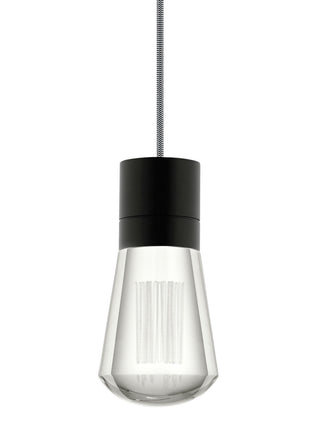 Buy black-with-black-white-glass-and-black-white-combo-shade Alva Outdoor (Damp) Pendant by Visual Comfort Modern