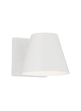 Buy white-with-aluminum-glass Bowman Outdoor (Wet) Wall Lantern by Visual Comfort Modern