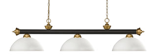 Buy bronze-satin-gold-with-matte-opal-glass-and-opal-shade Riviera Billiard by Z-Lite