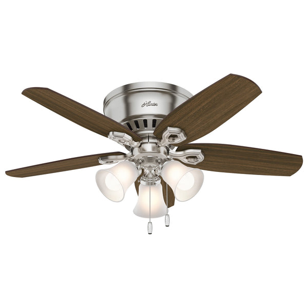 Builder Hugger Ceiling Fan with Light by Hunter