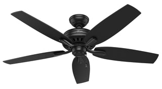 Buy matte-black-finish-with-matte-black-and-reversible-dark-walnut-blades Newsome Outdoor (Damp) Ceiling Fan by Hunter