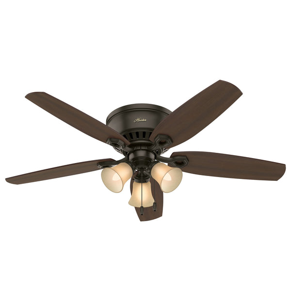 Builder Hugger Ceiling Fan with Light by Hunter