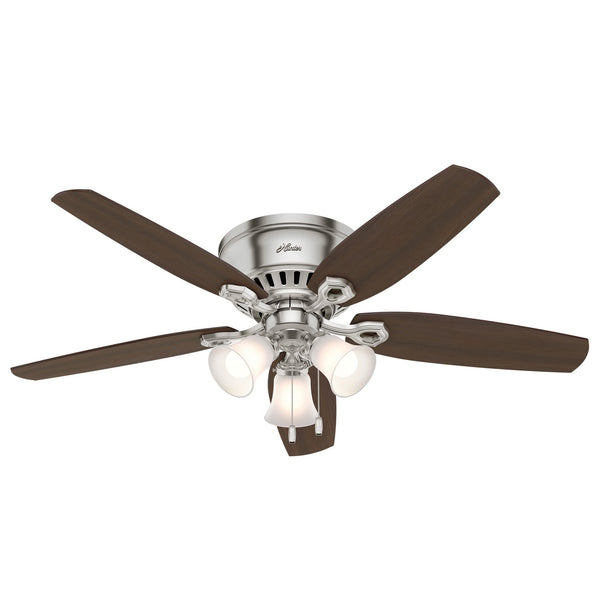 Builder Hugger Ceiling Fan with Light by Hunter