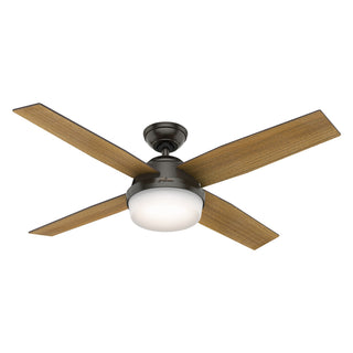 Dempsey Outdoor (Damp) Ceiling Fan with Light by Hunter