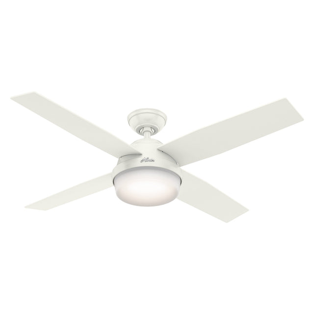 Dempsey Outdoor (Damp) Ceiling Fan with Light by Hunter
