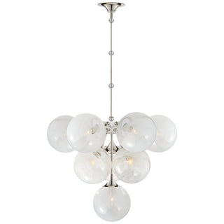 Buy polished-nickel Cristol Outdoor (Damp) Chandelier by Visual Comfort Signature