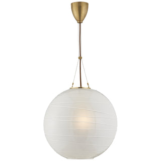 Buy natural-brass Hailey Outdoor (Damp) Pendant by Visual Comfort Signature