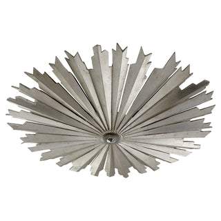 Buy burnished-silver-leaf Claymore Outdoor (Damp) Flush Mount Ceiling Light by Visual Comfort Signature