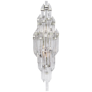 Buy polished-nickel-with-clear-acrylic Adele Outdoor (Damp) Sconce by Visual Comfort Signature