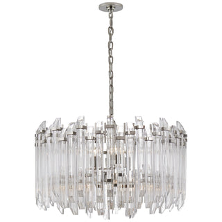 Buy polished-nickel-with-clear-acrylic Adele Outdoor (Damp) Chandelier by Visual Comfort Signature