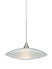 Satin Nickel with Clear/Frost 2.5``x 8.75``x 8.75`` Glass and Frosted Shade