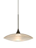 Bronze with Gold/Frost 2.5``x 8.75``x 8.75`` Glass and Frosted Shade