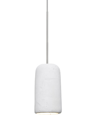 Buy satin-nickel-with-white-4-x-2-x-2-glass-and-white-shade Glide Pendant by Besa