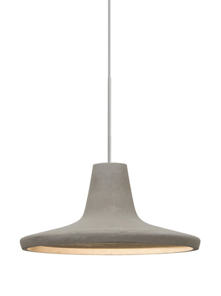 Buy satin-nickel-with-tan-5-x-9-x-9-glass Modus Pendant by Besa