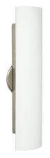 Satin Nickel with Opal Matte 21.25``x 4.75``x 3.25`` Glass and Opal Shade