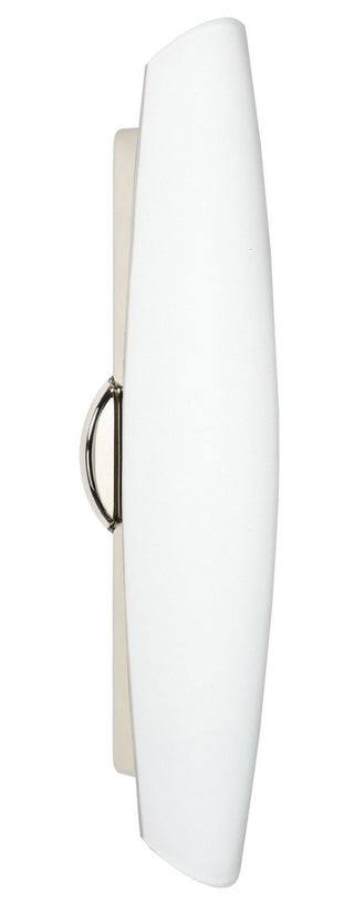 Buy polished-nickel-with-opal-matte-21-25-x-4-5-x-3-25-glass-and-opal-shade Aero Sconce by Besa