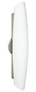 Satin Nickel with Opal Matte 21.25``x 4.5``x 3.25`` Glass and Opal Shade