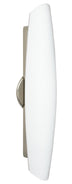 Satin Nickel with Opal Matte 21.25``x 4.5``x 3.25`` Glass and Opal Shade