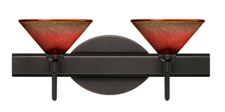 Buy bronze-with-sunset-2-5-x-5-5-x-5-5-glass-and-amber-brown-shade Kona Sconce by Besa