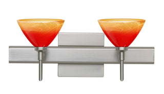 Buy satin-nickel-with-solare-2-875-x-5-x-5-glass-and-orange-shade Domi Sconce by Besa